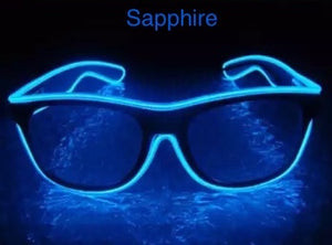 Sapphire Led Glasses from BrightLightKicks