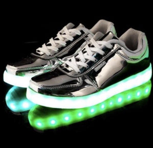 Louis Vuitton Futuristic Chrome Silver Sneakers - HypedEffect