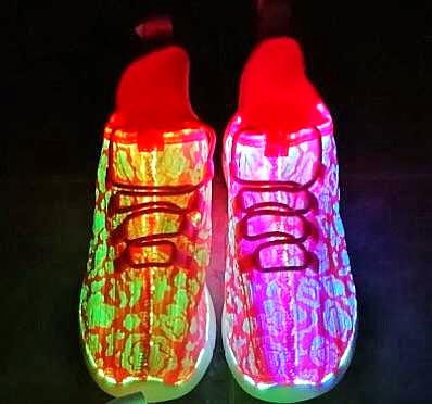 Fiber-Optic Pink Led Shoes by Sneakers by BrightLightKicks