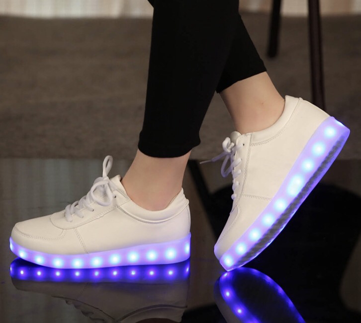 LED Shoes - white Sneakers